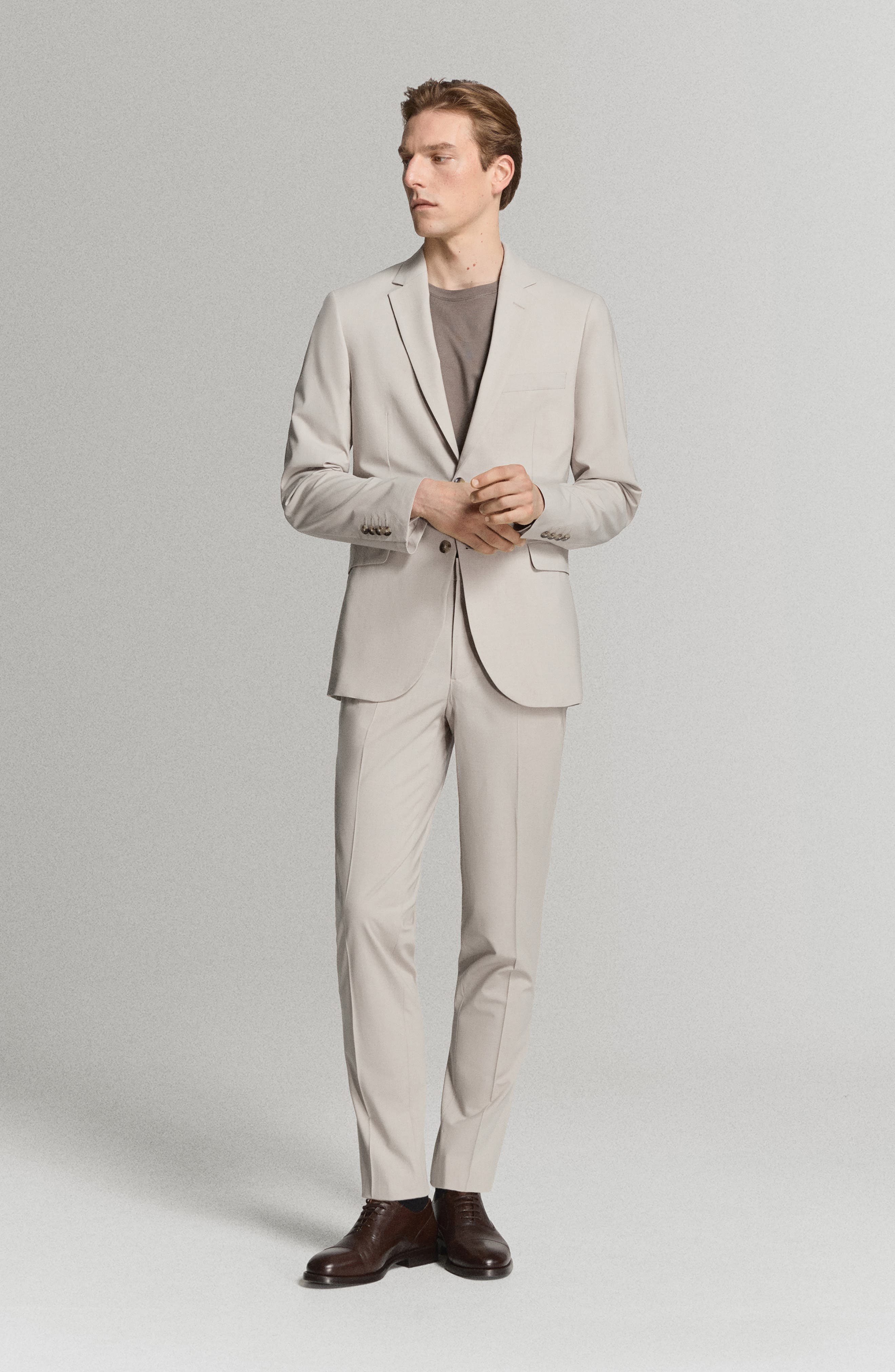 Super Slim Fit Stretch Suit Pants - image 3