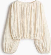 H&M Balloon-sleeved Top