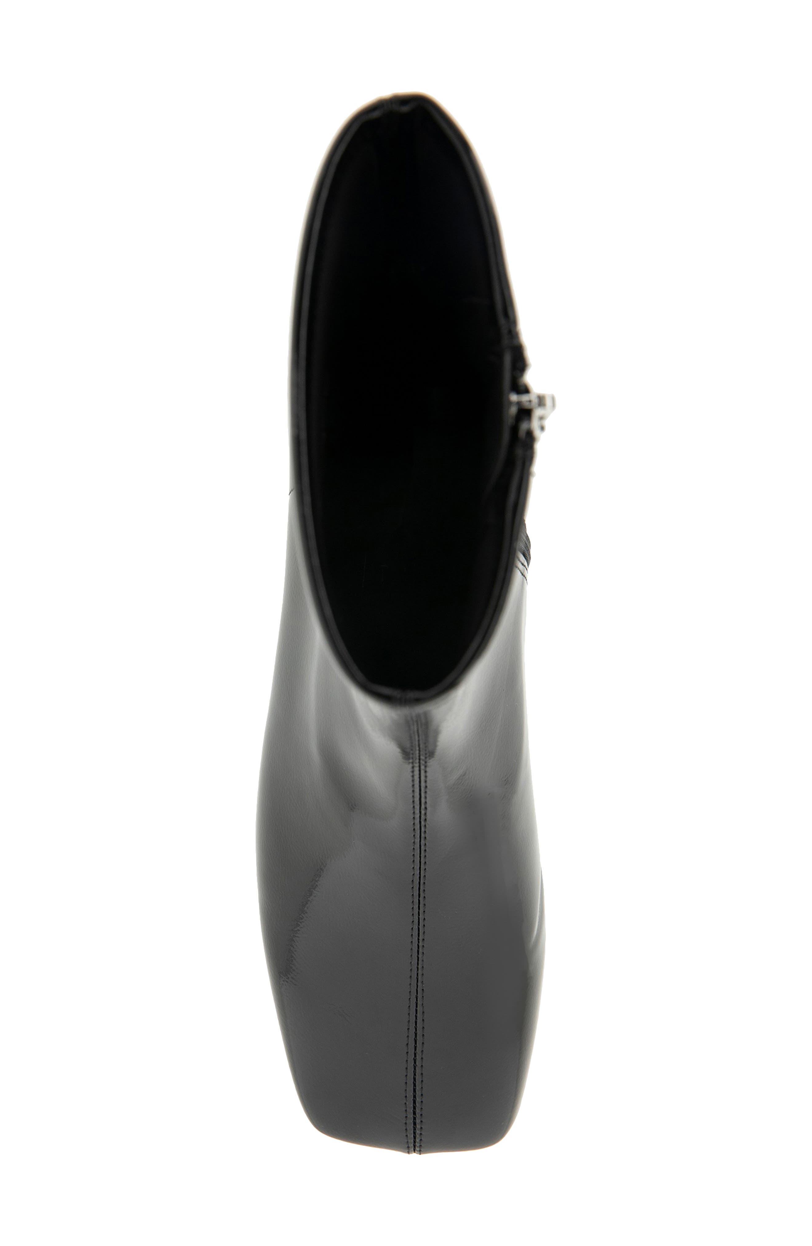 Aerosoles Nina Block Heel Bootie, Alternate, color, Black Crinkled Patent