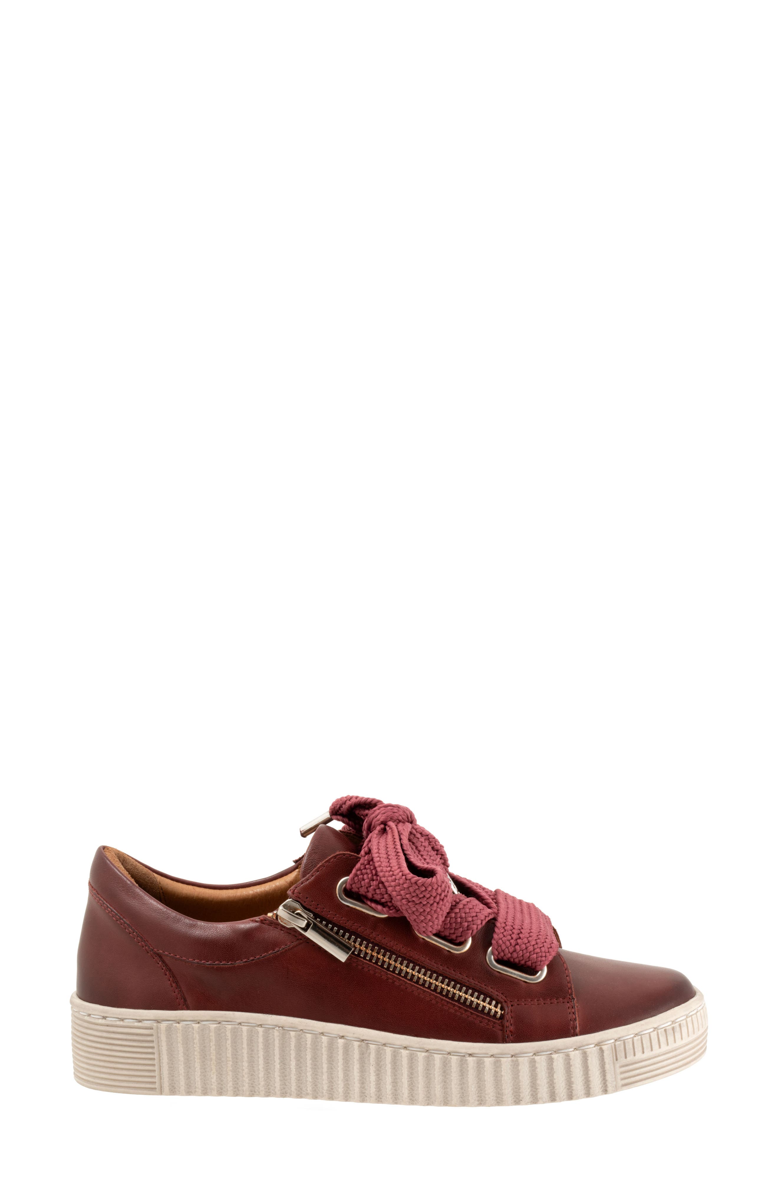 EOS FOOTWEAR Jovi Zip Sneaker, Alternate, color, Bordeaux