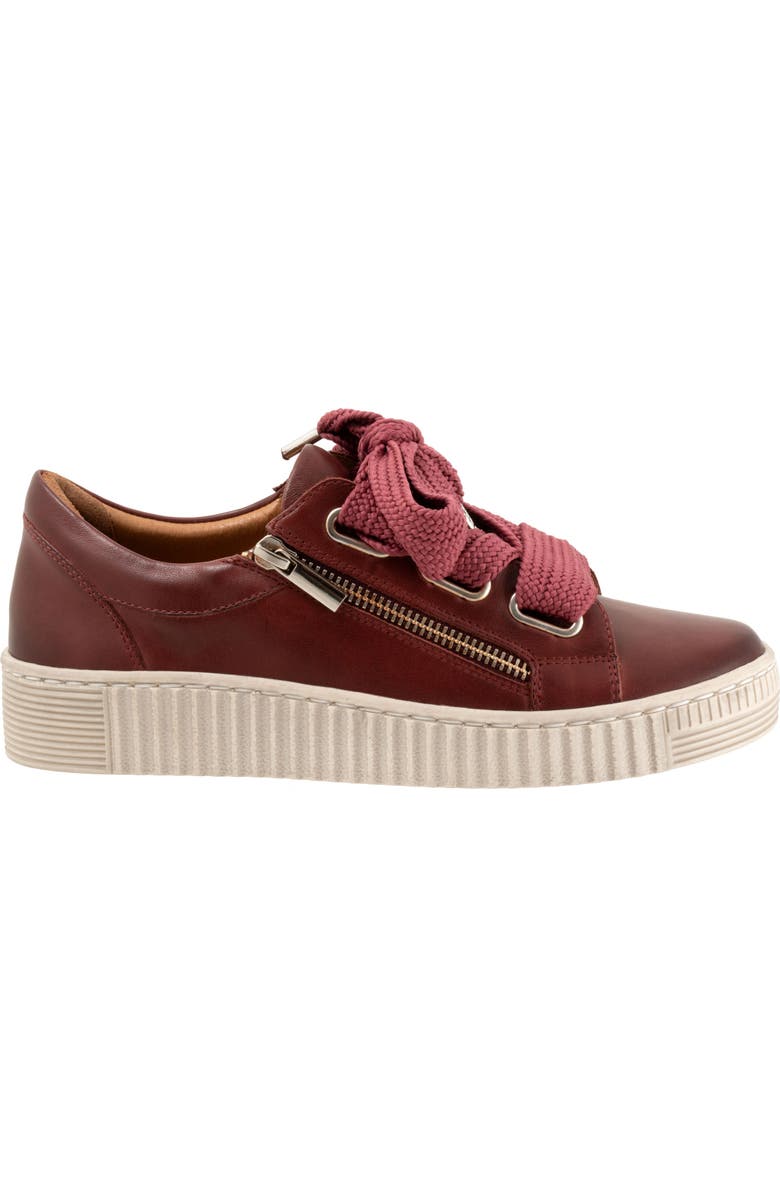 EOS FOOTWEAR Jovi Zip Sneaker, Alternate, color, Bordeaux