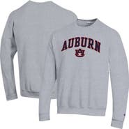 Champion Men's Champion  Heather Gray Auburn Tigers Basic Arch Fleece Pullover Sweatshirt