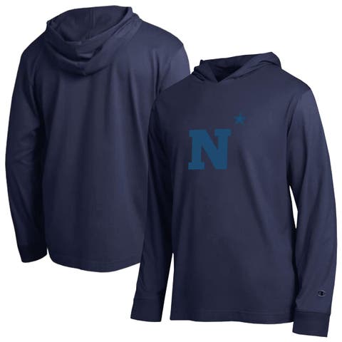 Men's Champion  Navy Navy Midshipmen Tonal All-Star Long Sleeve Hooded T-Shirt