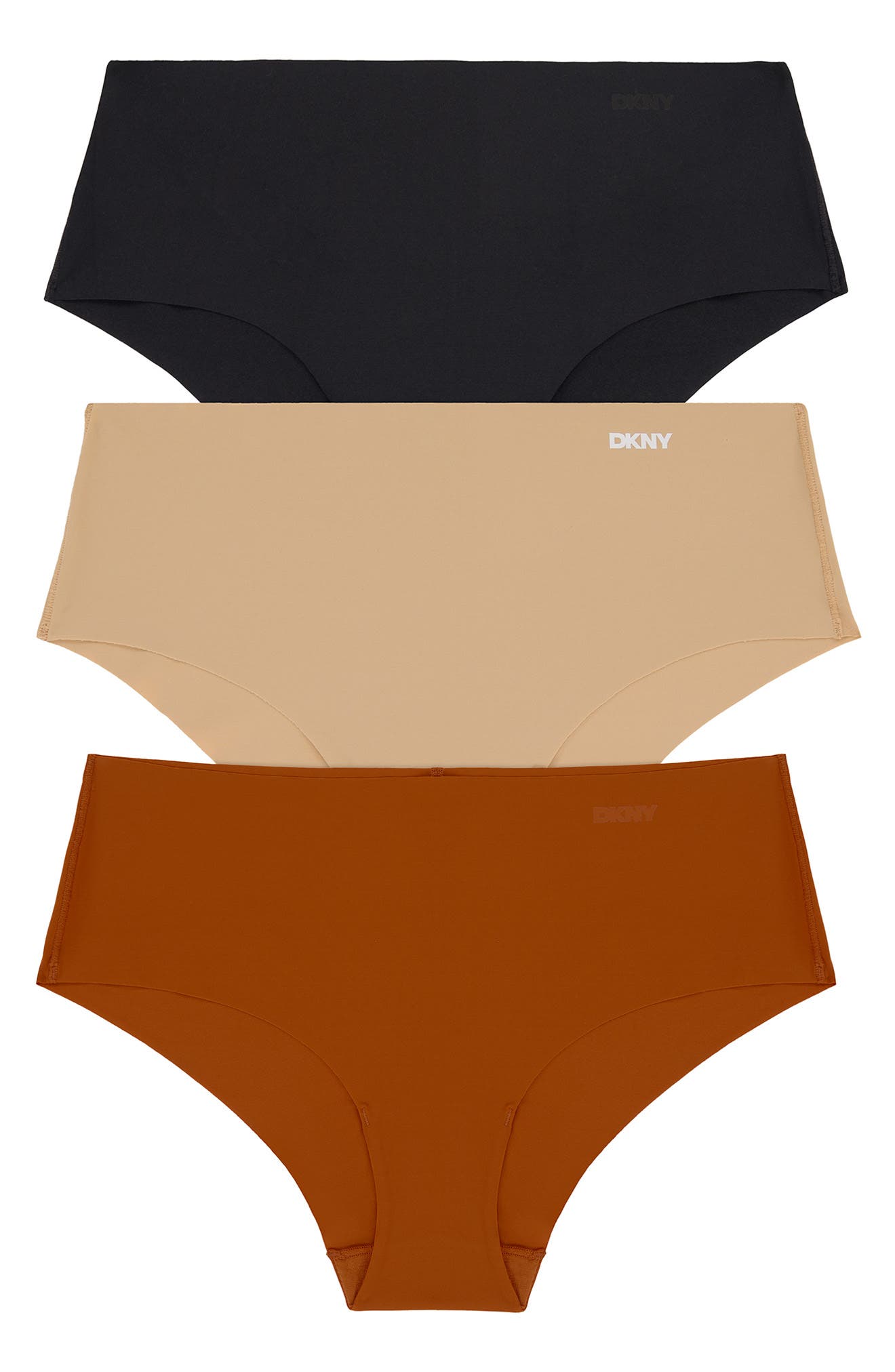 DKNY Litewear Cut Anywear 3-Pack Hipster Panties