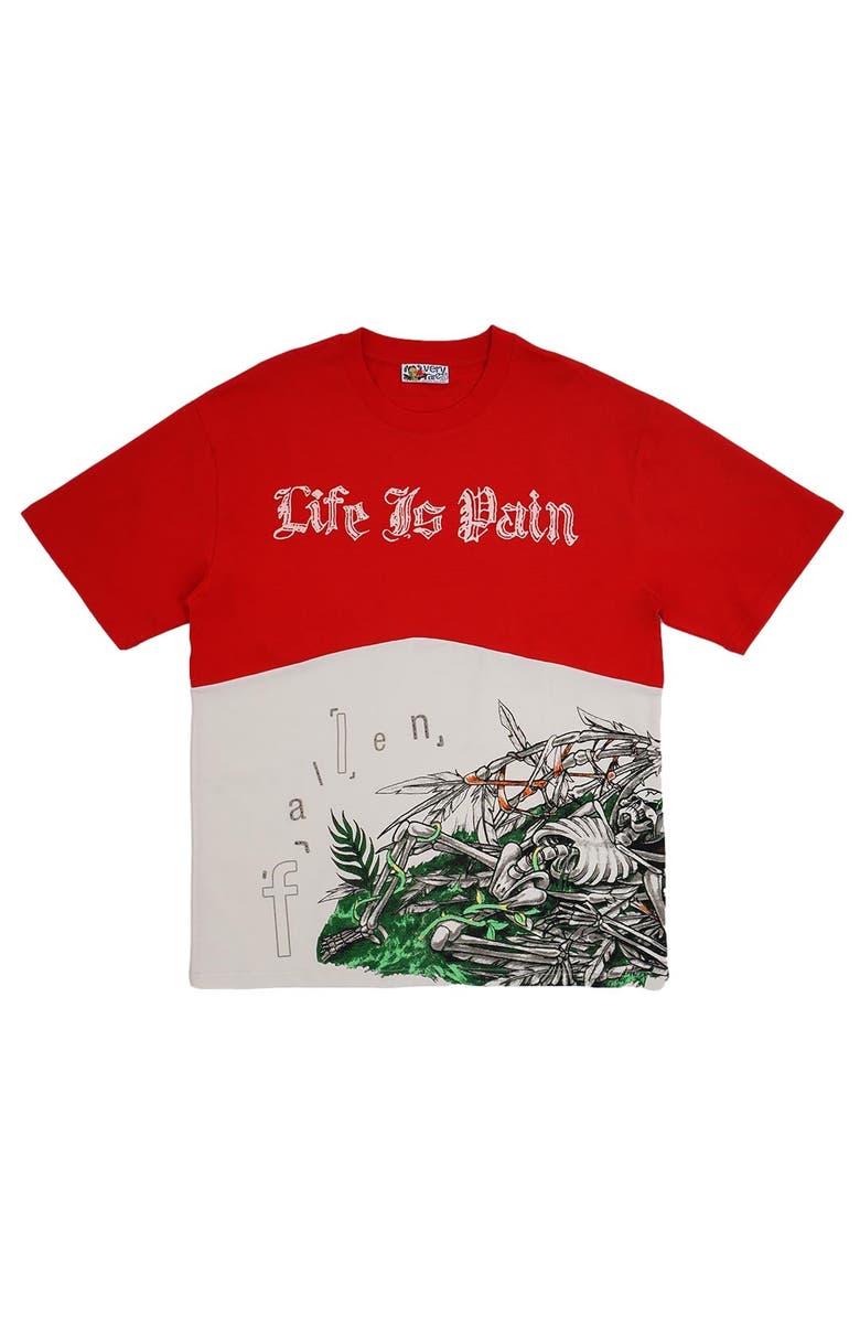 VERYRARE Life Is Pain Tee, Main, color, Red