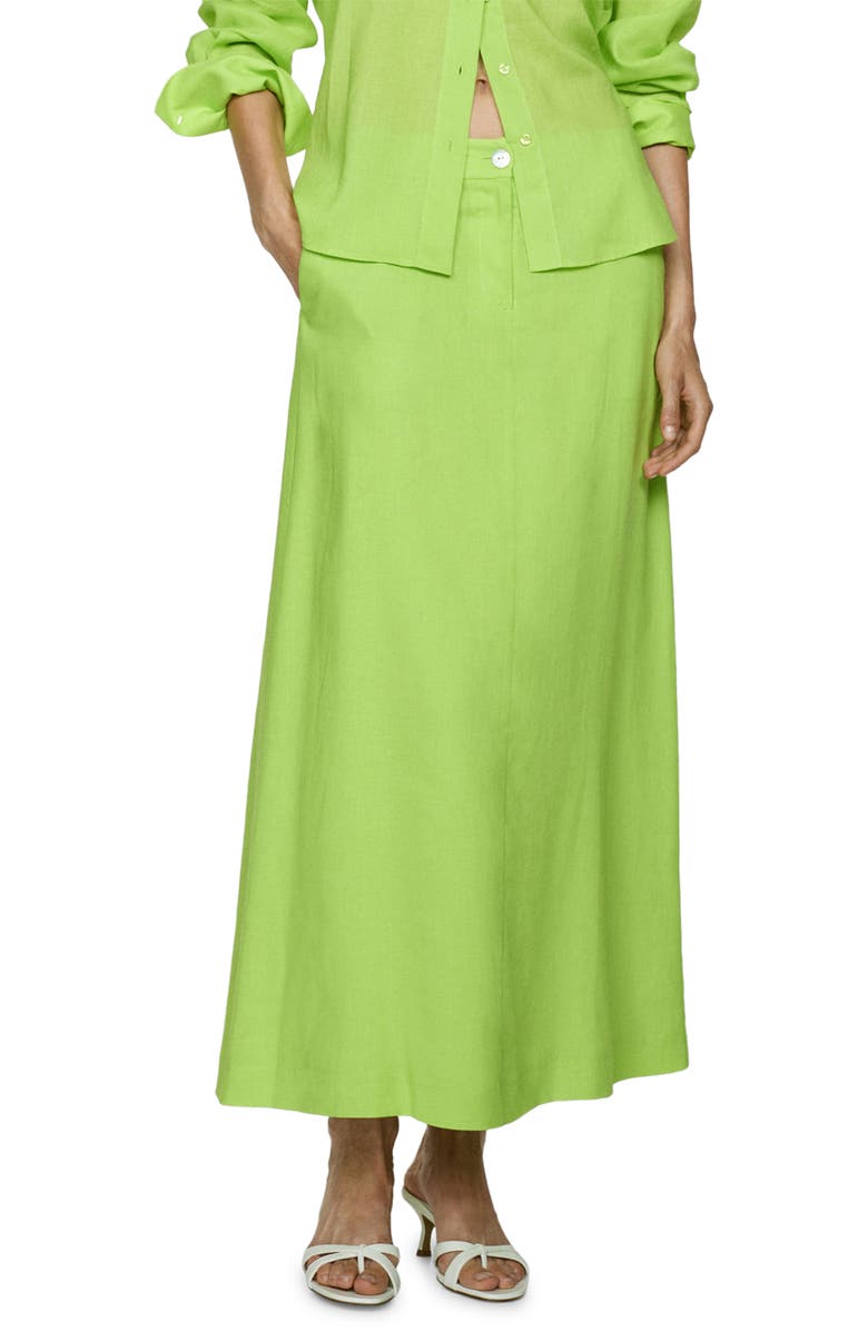 MANGO Lyocell Blend Skirt, Main, color, 