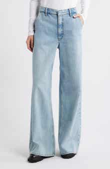FRAME The High Waist Wide Leg Trouser Jeans