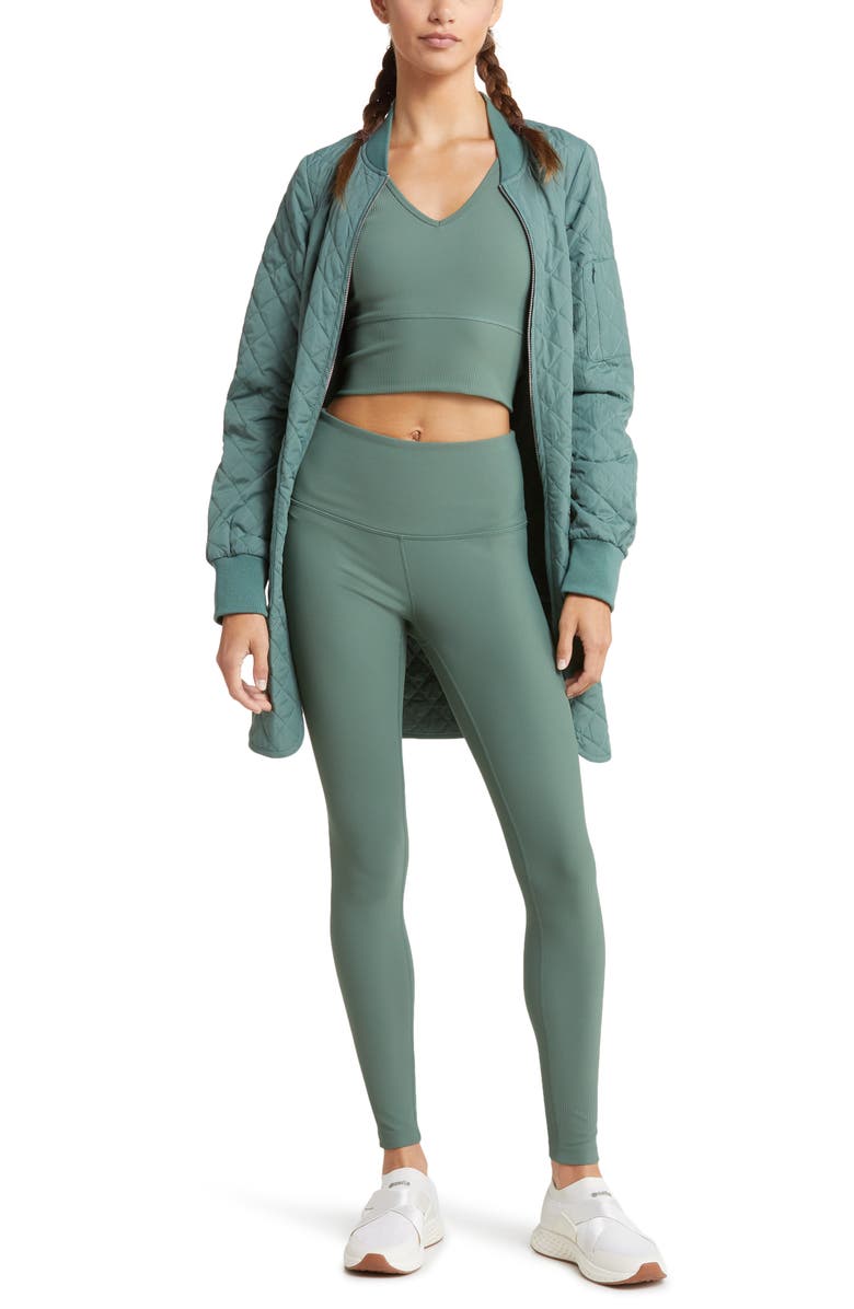 Zella Luxe Rib Two-Way Crop Tank, Alternate, color, 