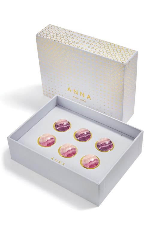 Anna New York Vida Wine Stones In Purple And Green