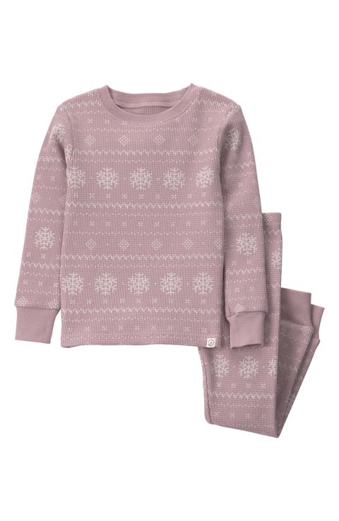 Kids' Fair Isle Waffle Pajamas