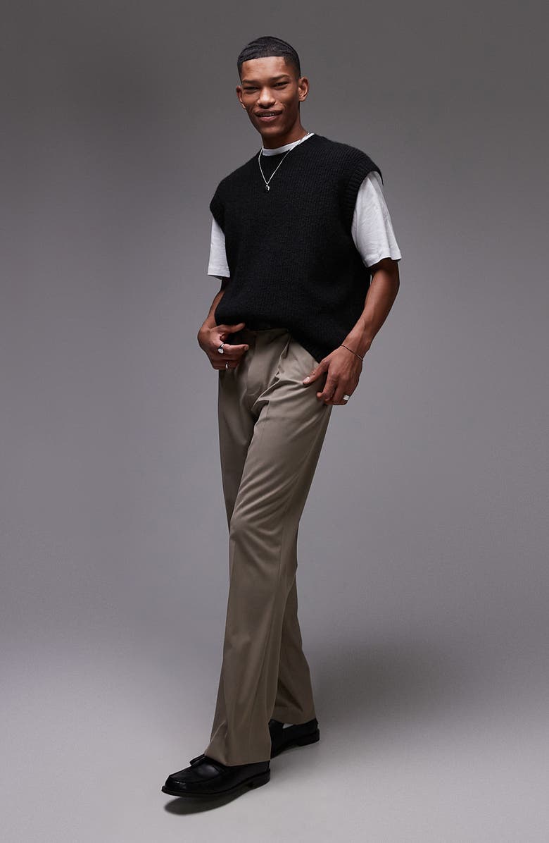 Topman Relaxed Fit Sweater Vest, Alternate, color,