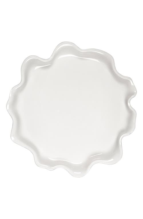 Le Creuset Iris Stoneware Serving Platter In White