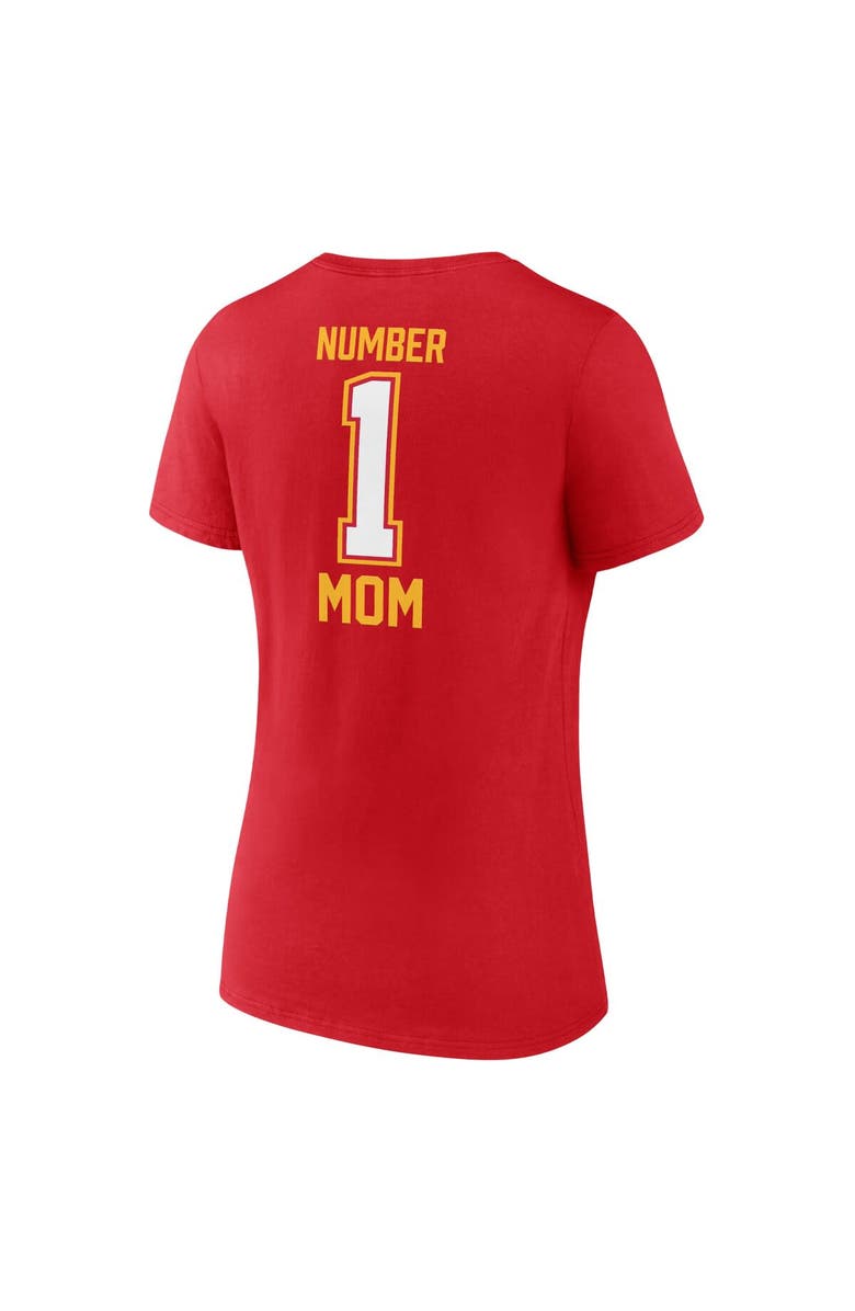 FANATICS Women's Fanatics Branded Red Kansas City Chiefs Mother's Day V-Neck T-Shirt, Alternate, color, 