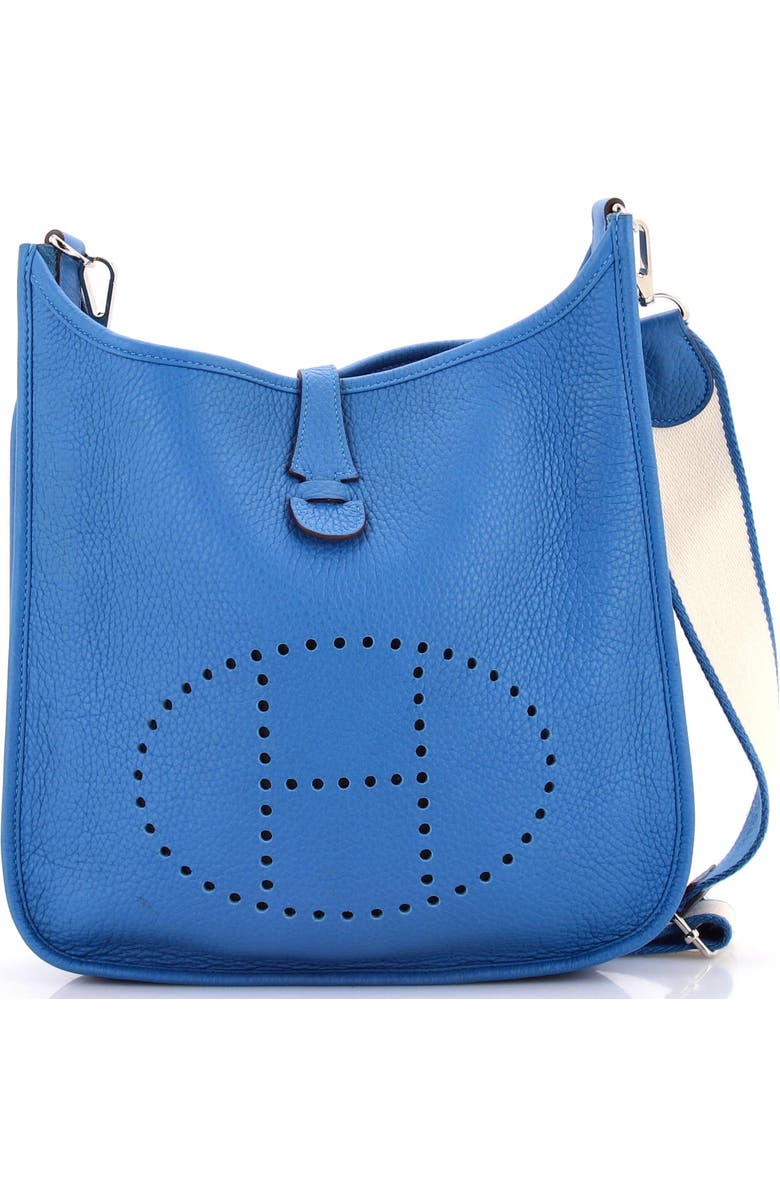 Pre-Owned Hermes Evelyne Bag Gen III Clemence PM, Main, color, Mykonos