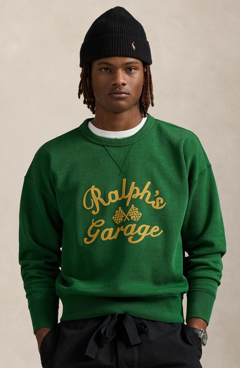 Polo Ralph Lauren Vintage Fit Garage Embroidered Graphic Sweatshirt, Alternate, color, 