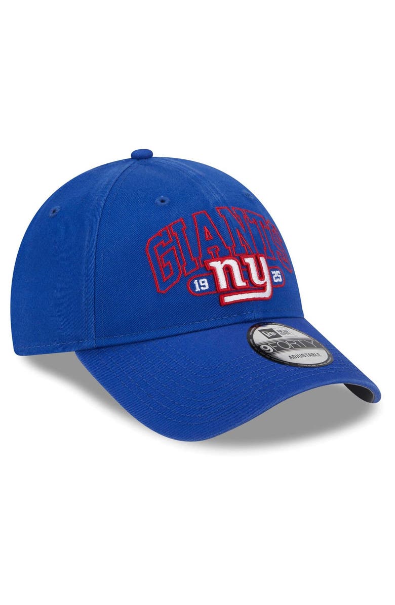 New Era Men's New Era Royal New York Giants Outline 9FORTY Snapback Hat, Alternate, color, 
