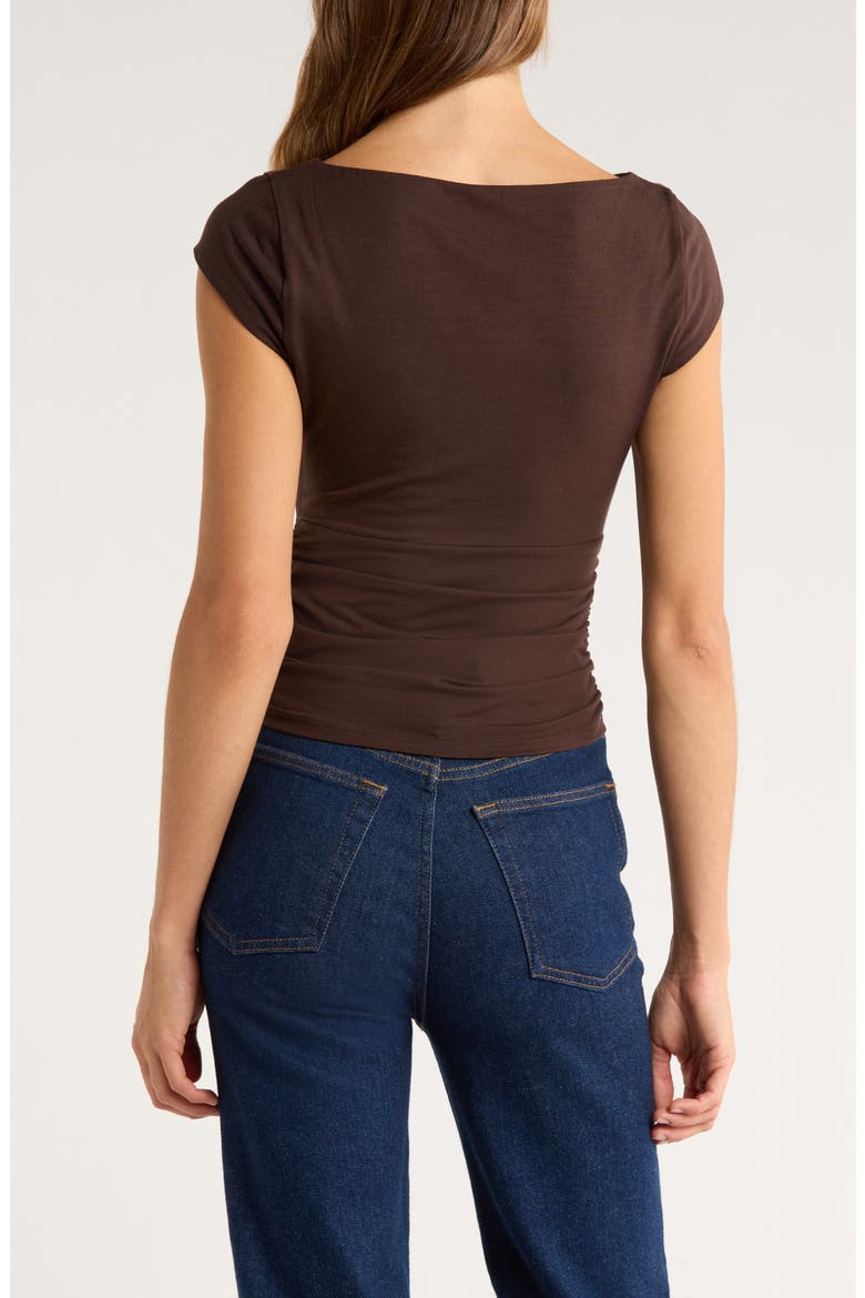 Madelyn Stretch Knit Top, Alternate, color, MOLE