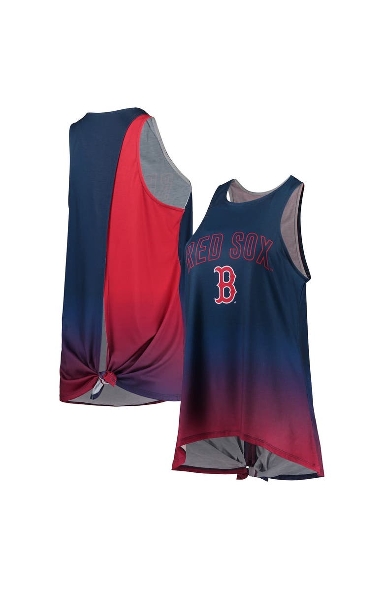FOCO Women's FOCO Navy Boston Red Sox Gradient Tie-Back Racerback Tank Top, Main, color, 