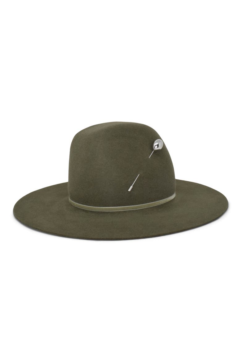 Waverly Hat with Silver Pin, Main, color, SAGE