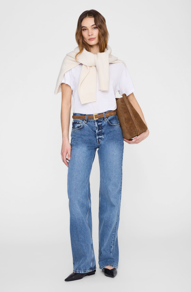 ANINE BING Nicola Belt, Alternate, color, Tobacco