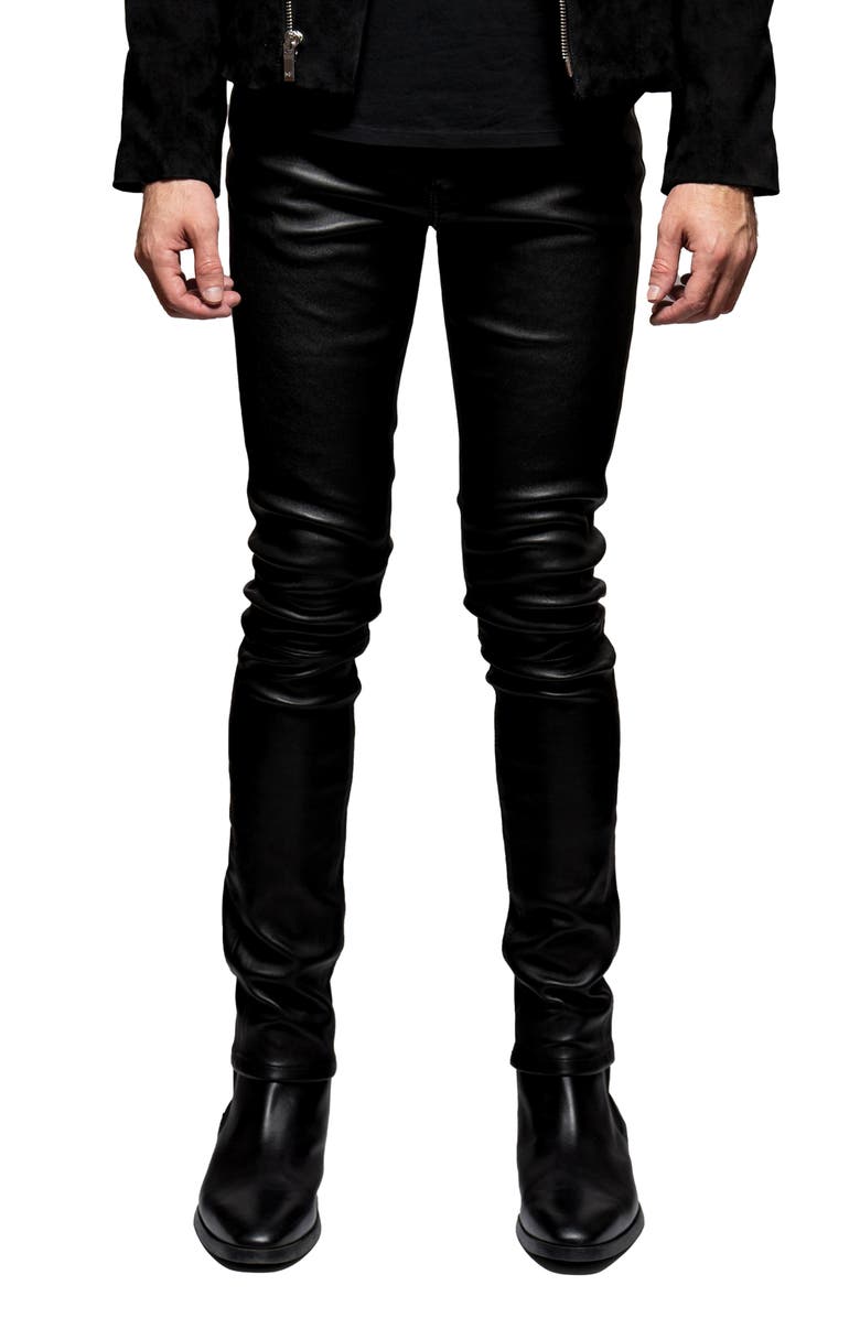Monfrère Noir Straight Leg Leather Pants, Main, color, 