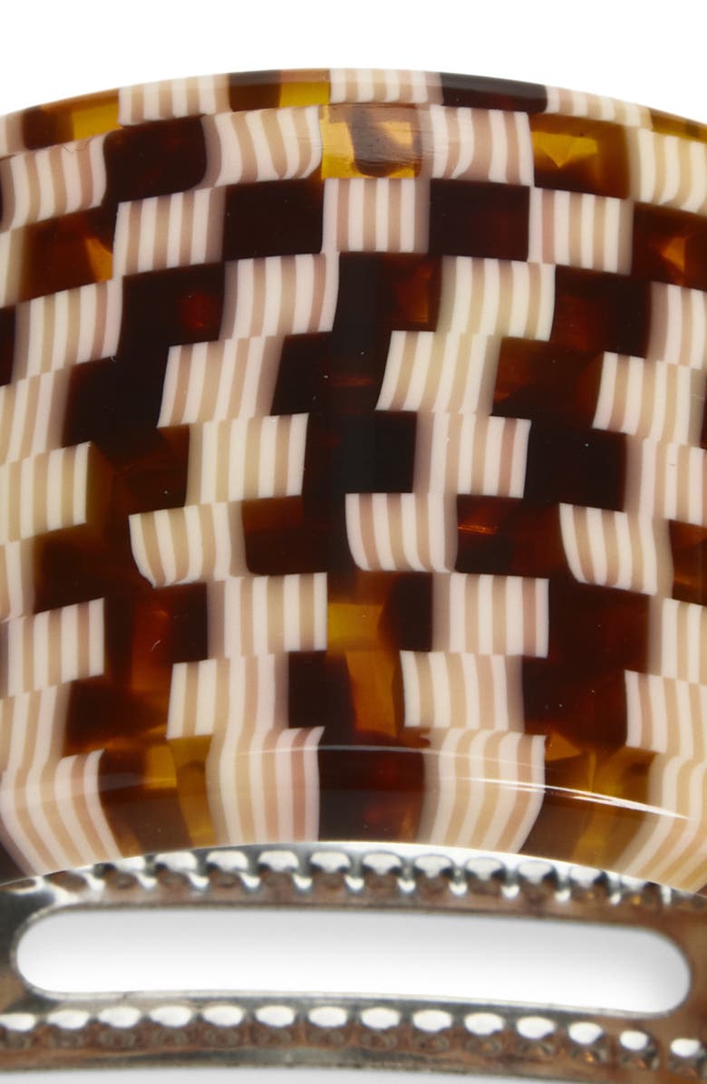 MACHETE French Pony Barrette, Alternate, color, Tortoise Checker