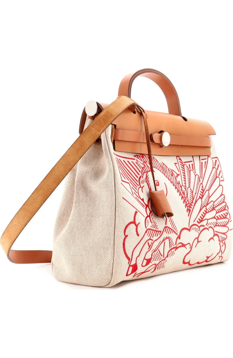 Pre-Owned Hermes Herbag Zip Pegase Pop Toile and Leather 31, Alternate, color,