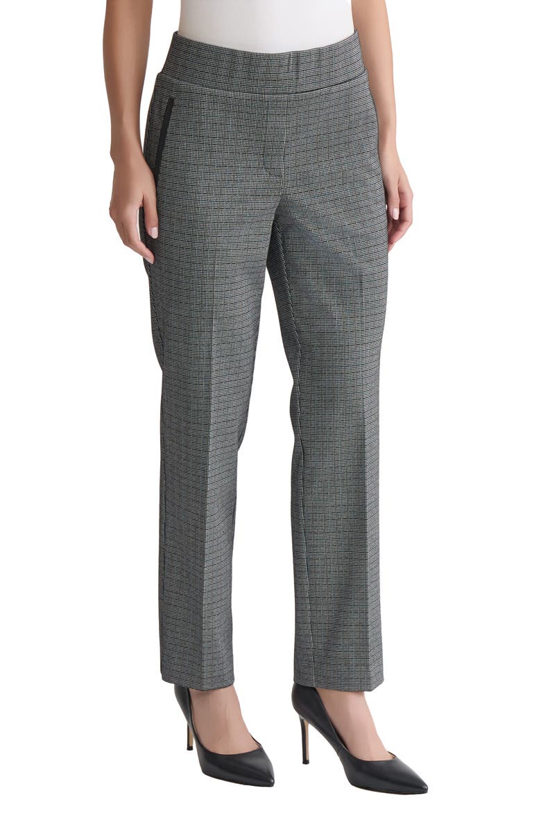 Jones New York High Waist Pull-On Pants, Alternate, color, Pacific Navy Multi