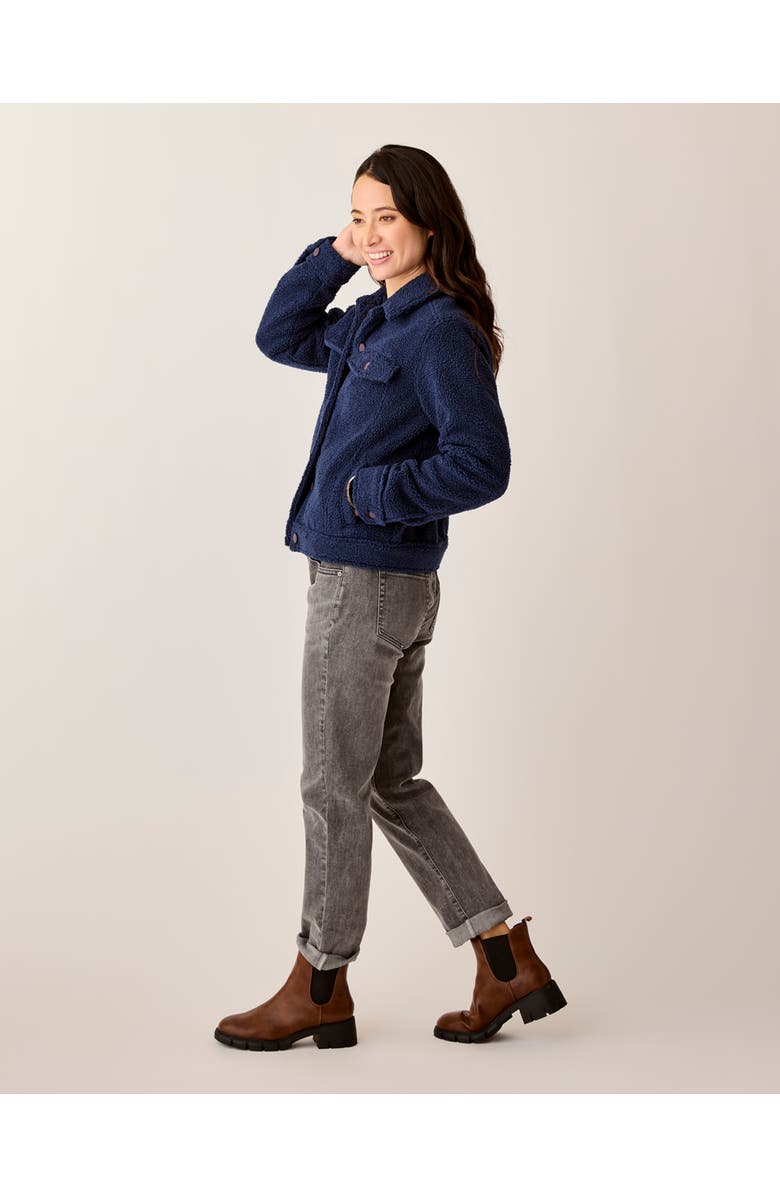 Carve Designs Rhea Boucle Trucker, Alternate, color, Navy