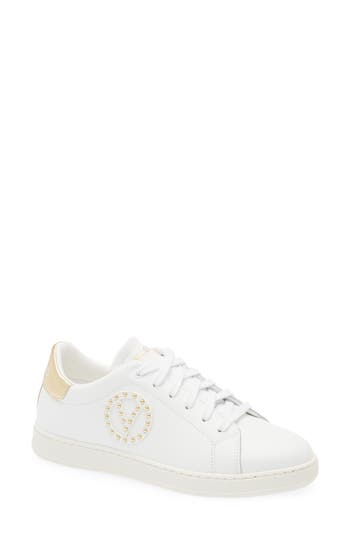Valentino By Mario Valentino Mita Vlogo Sneaker In White