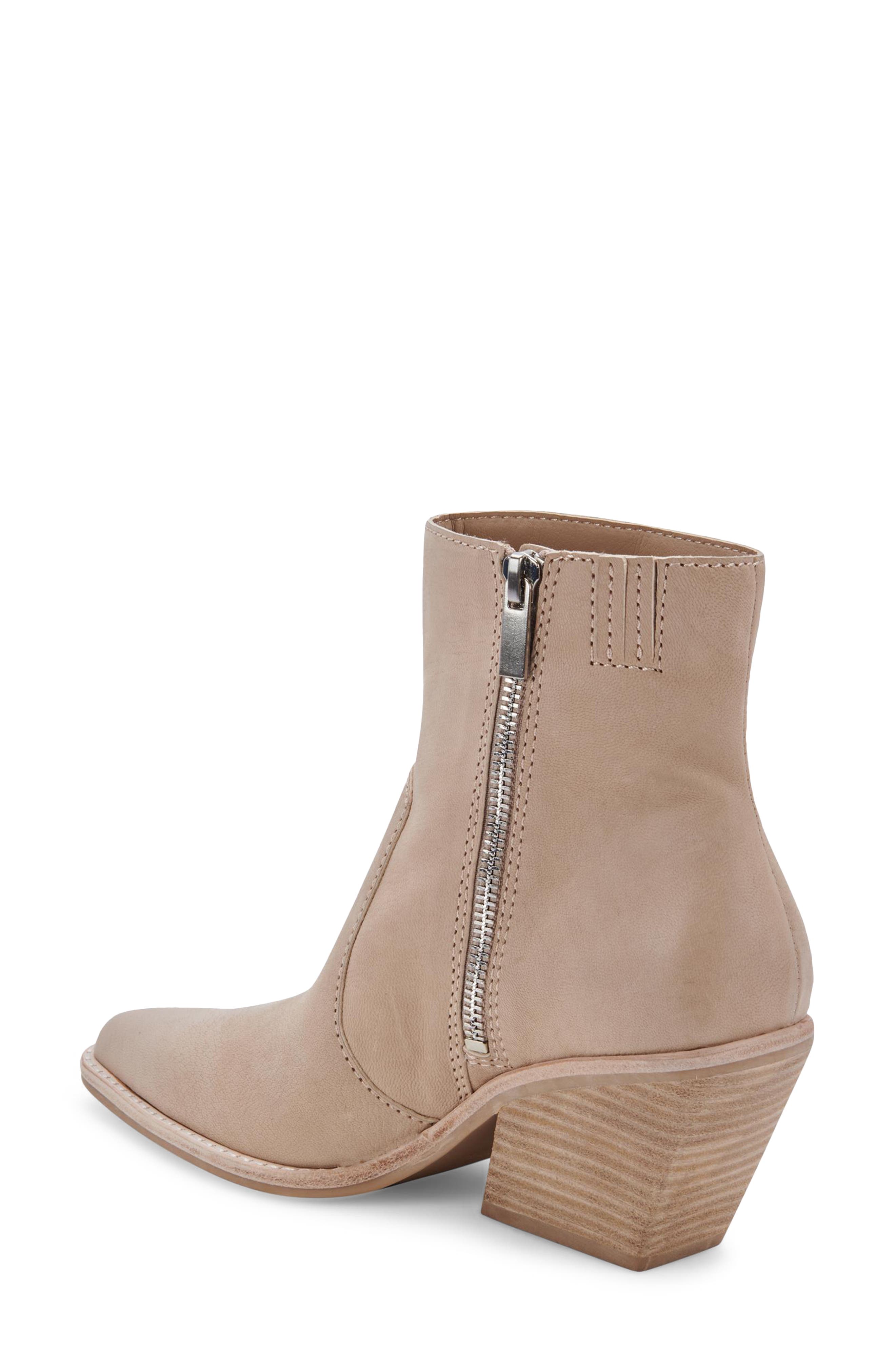 Dolce Vita Volli Pointed Toe Bootie, Alternate, color, Dune Nubuck
