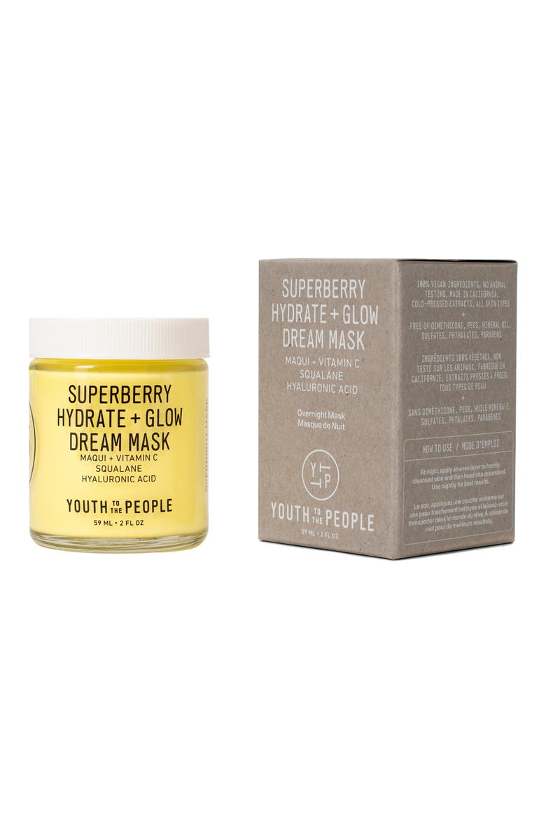 Superberry Hydrate + Glow Dream Overnight Face Mask, Alternate, color, NO COLOR