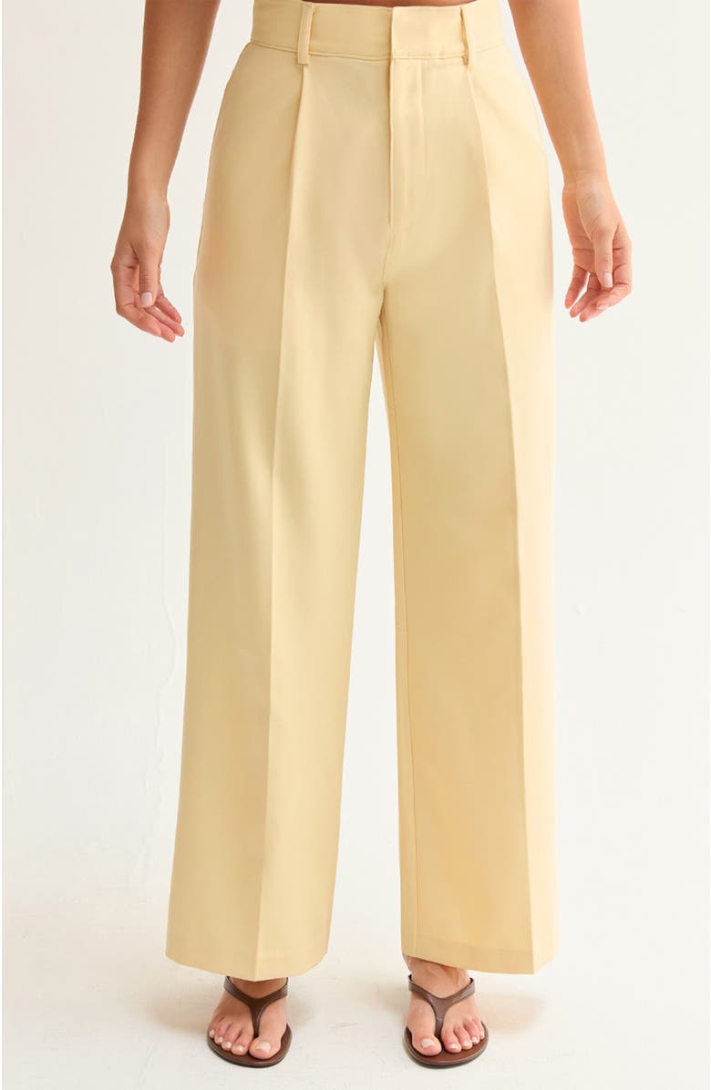 CRESCENT Wide Leg Trousers, Main, color, Yellow