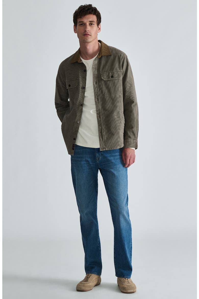 Corduroy Overshirt, Alternate, color, STONE GRAY