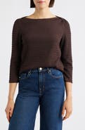 Bobeau Boat Neck Knit Shirt