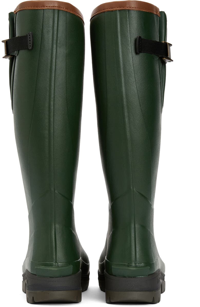 Barbour Tempest Waterproof Knee High Welly Boot, Alternate, color, Olive