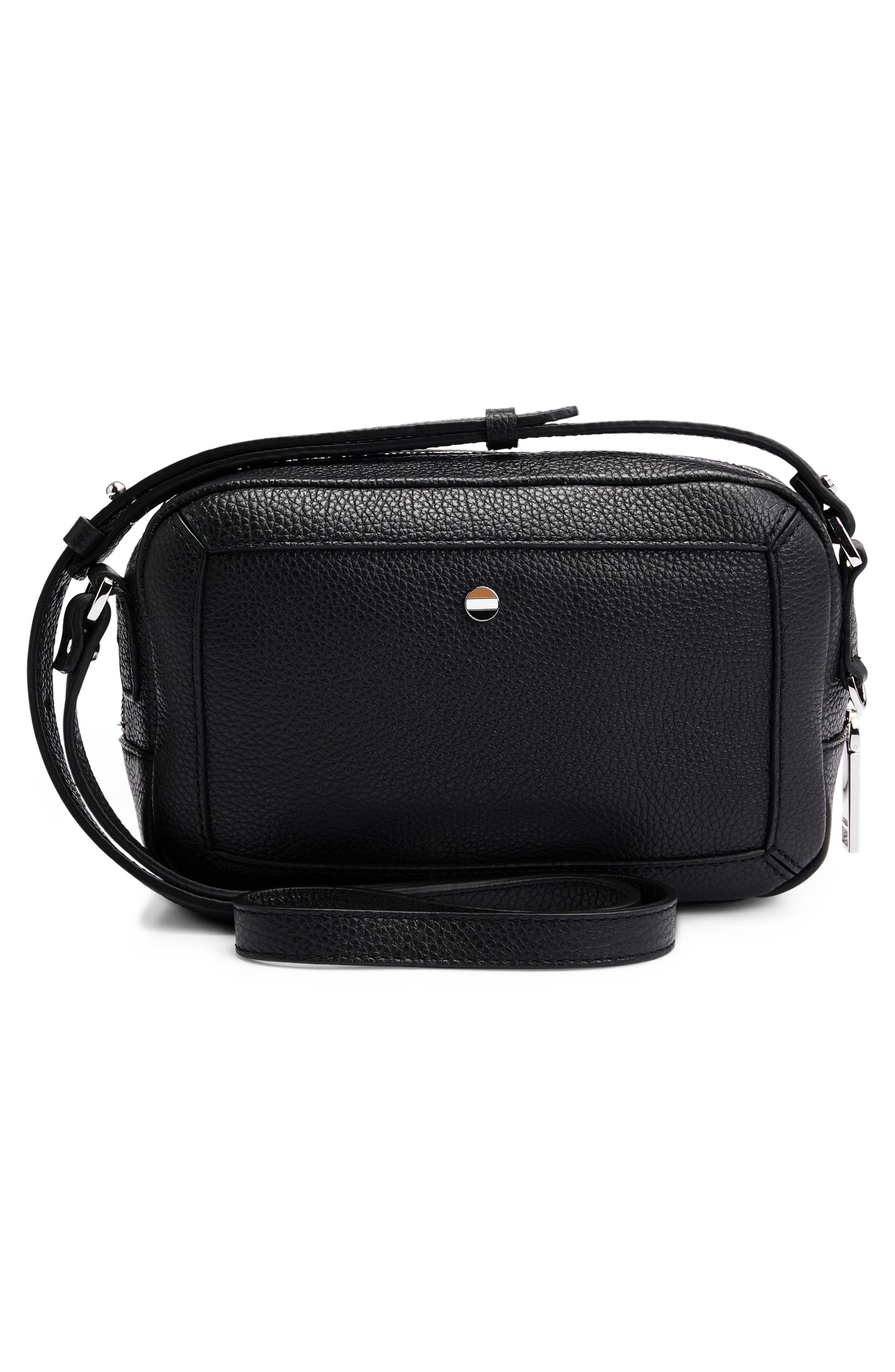 BOSS Ivy Leather Crossbody Bag, Alternate, color, 