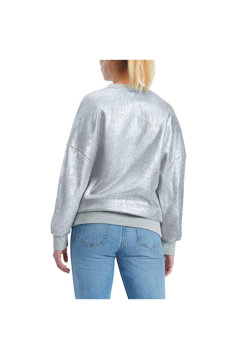 Women's Tommy Jeans Silver Chicago Bulls Tracy Pullover Sweatshirt, Alternate, color, Silver