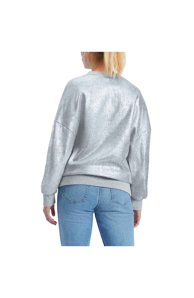 TOMMY JEANS Women's Tommy Jeans Silver Chicago Bulls Tracy Pullover Sweatshirt, Alternate, color, Silver