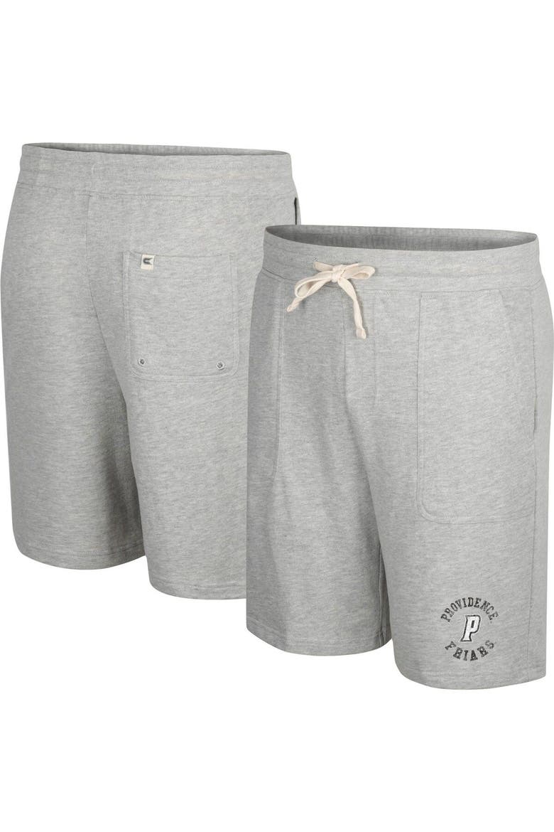Men's Colosseum Heather Gray Providence Friars Love To Hear This Terry Shorts, Main, color, Heather Gray