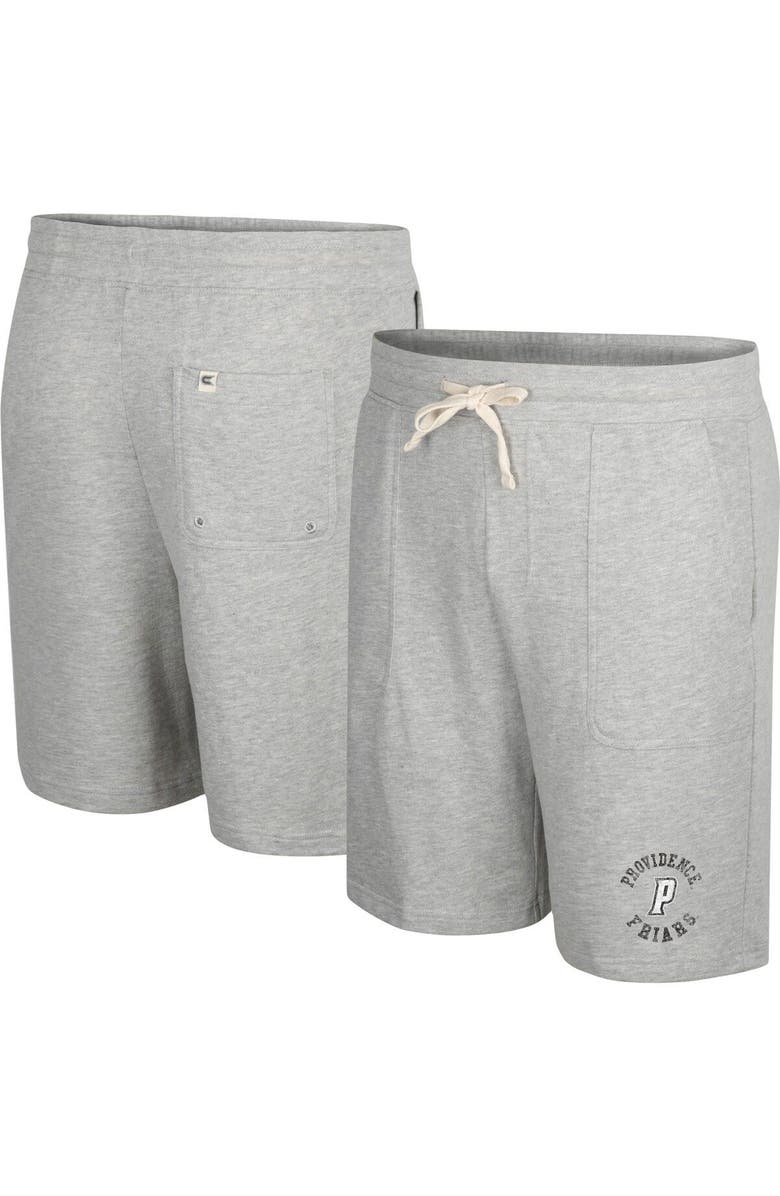 COLOSSEUM Men's Colosseum Heather Gray Providence Friars Love To Hear This Terry Shorts, Main, color, Heather Gray