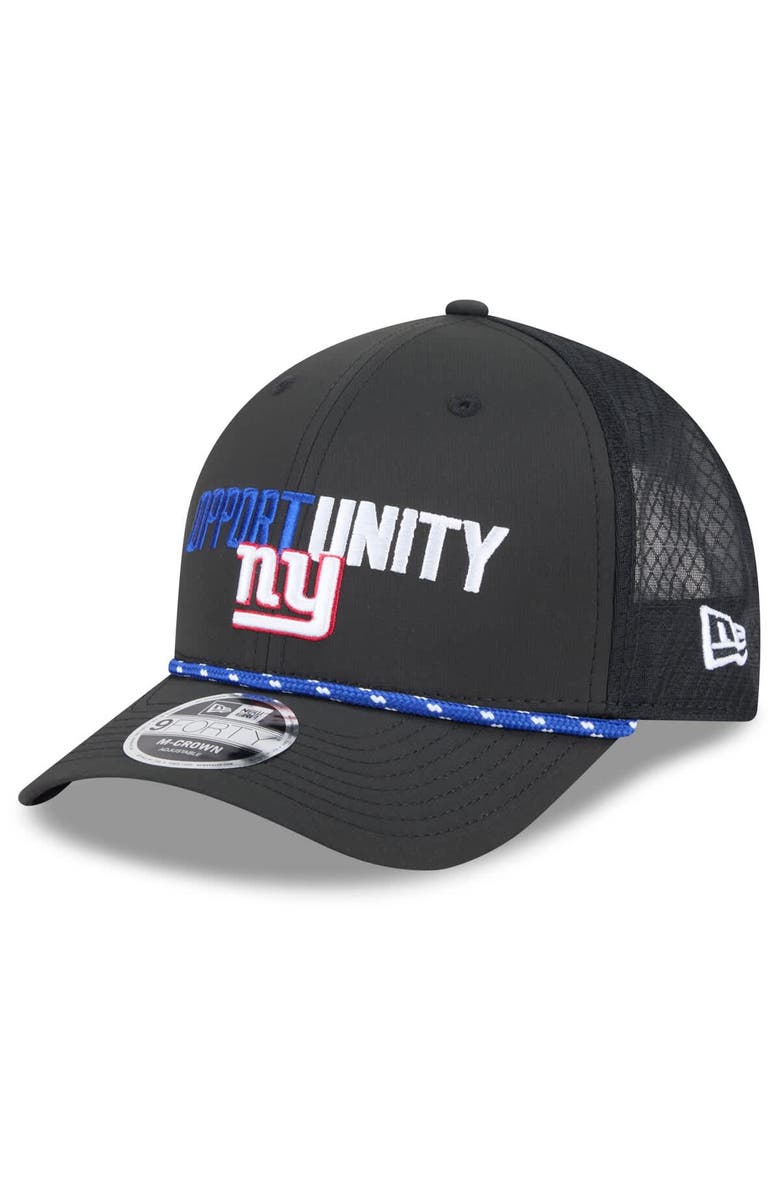 New Era Men's New Era Black New York Giants 2025 Inspire Change 9FORTY M-Crown Adjustable Hat, Alternate, color, Black