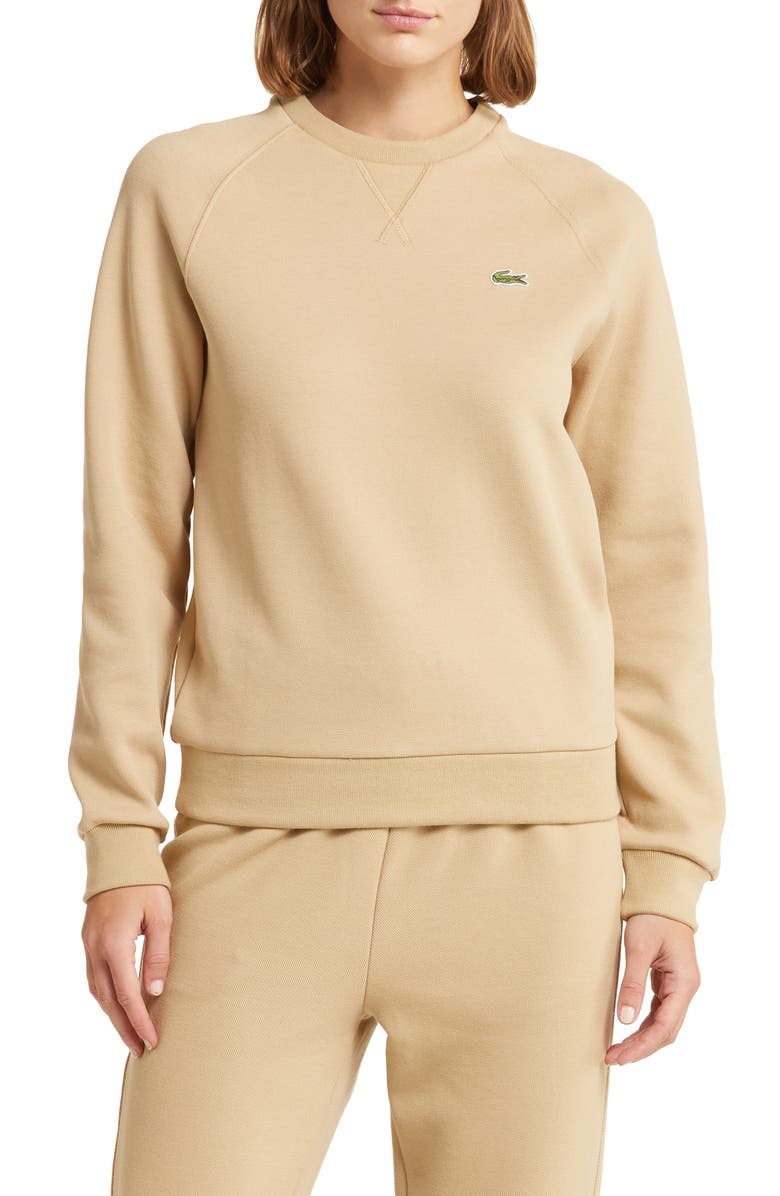 Lacoste x BANDIER Raglan Sleeve Piqué Sweatshirt, Main, color,