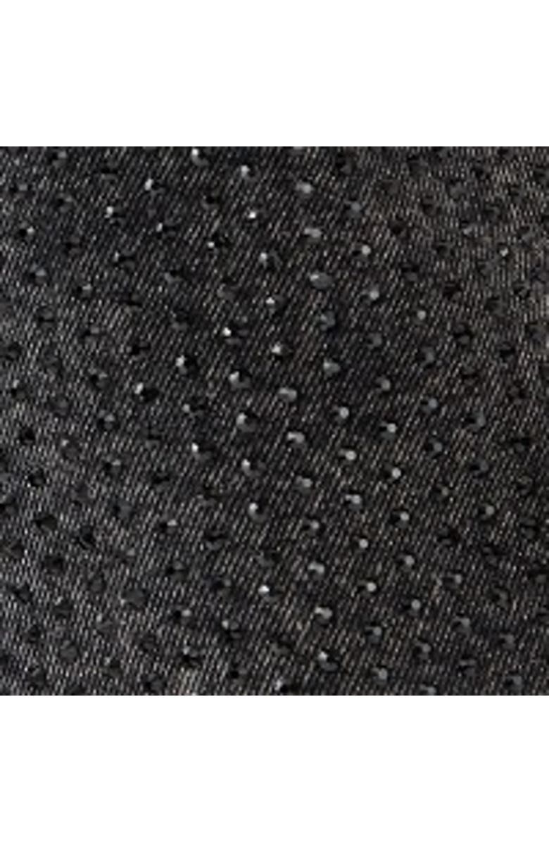 MissPap Diamante Embellished Straight Leg Jeans, Alternate, color, Washed Black