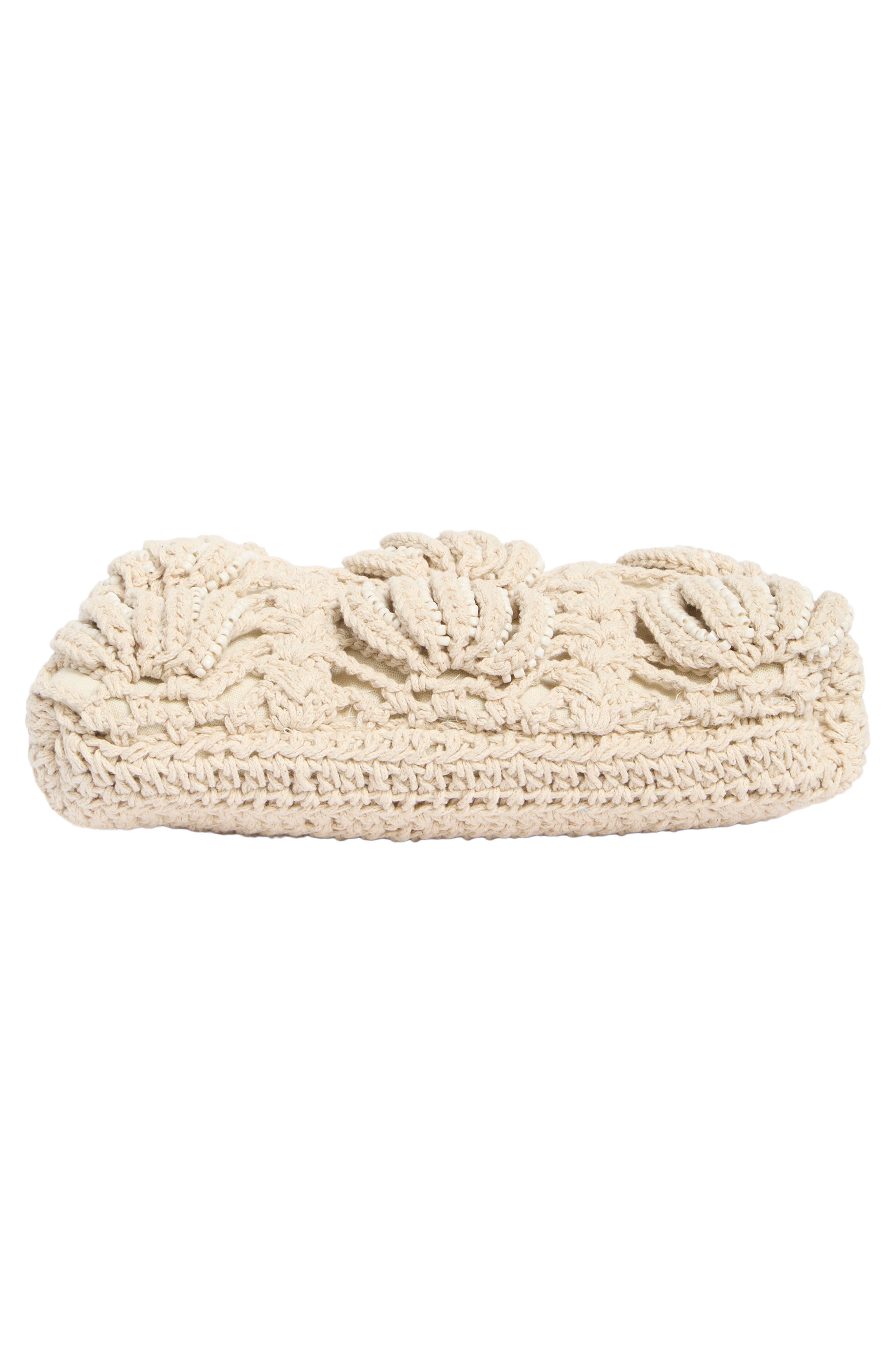 Juniper Beaded Knit Shoulder Bag, Alternate, color, NATRUAL