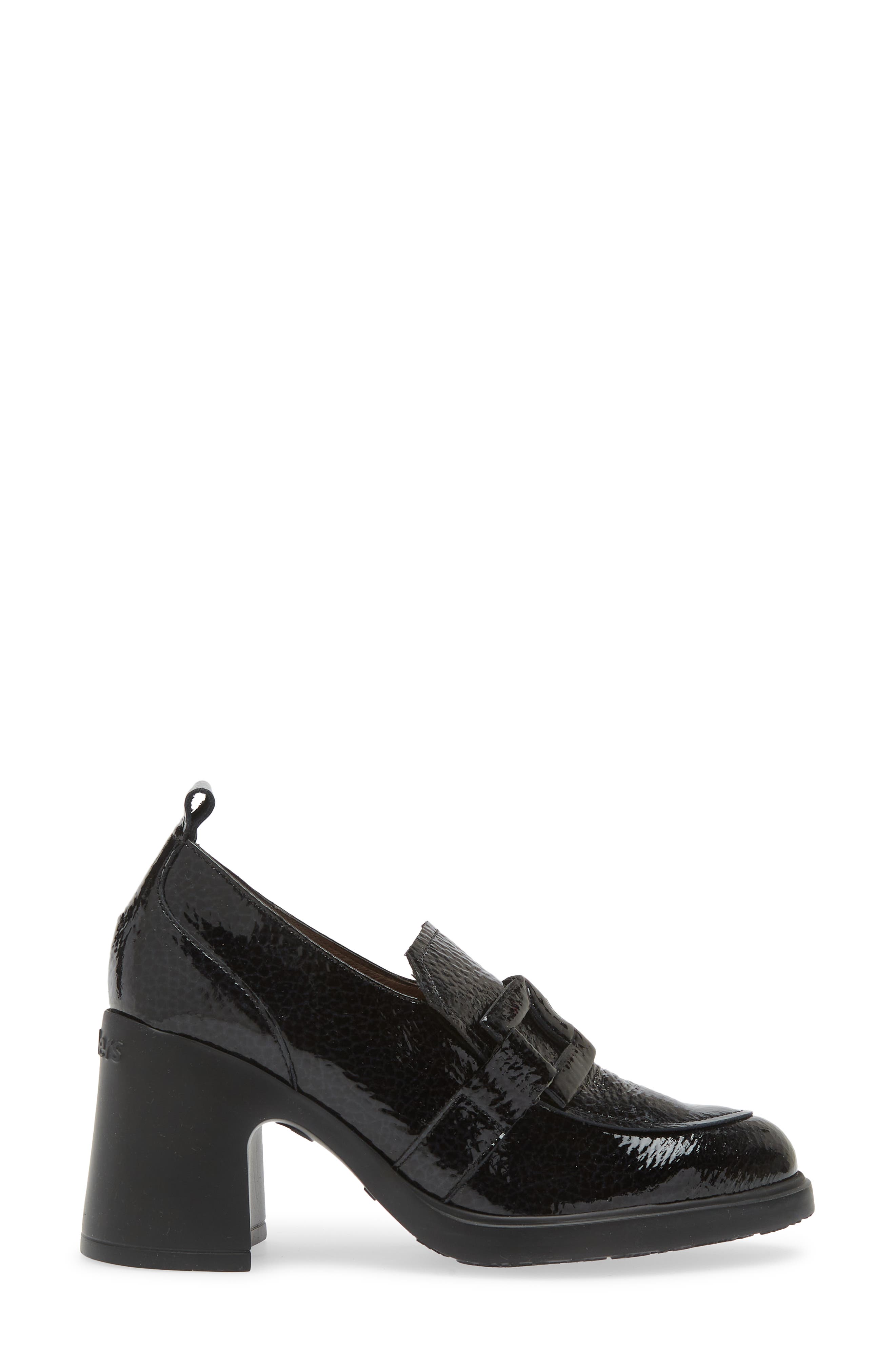 Wonders Loafer Pump, Alternate, color, Black Patent Leather
