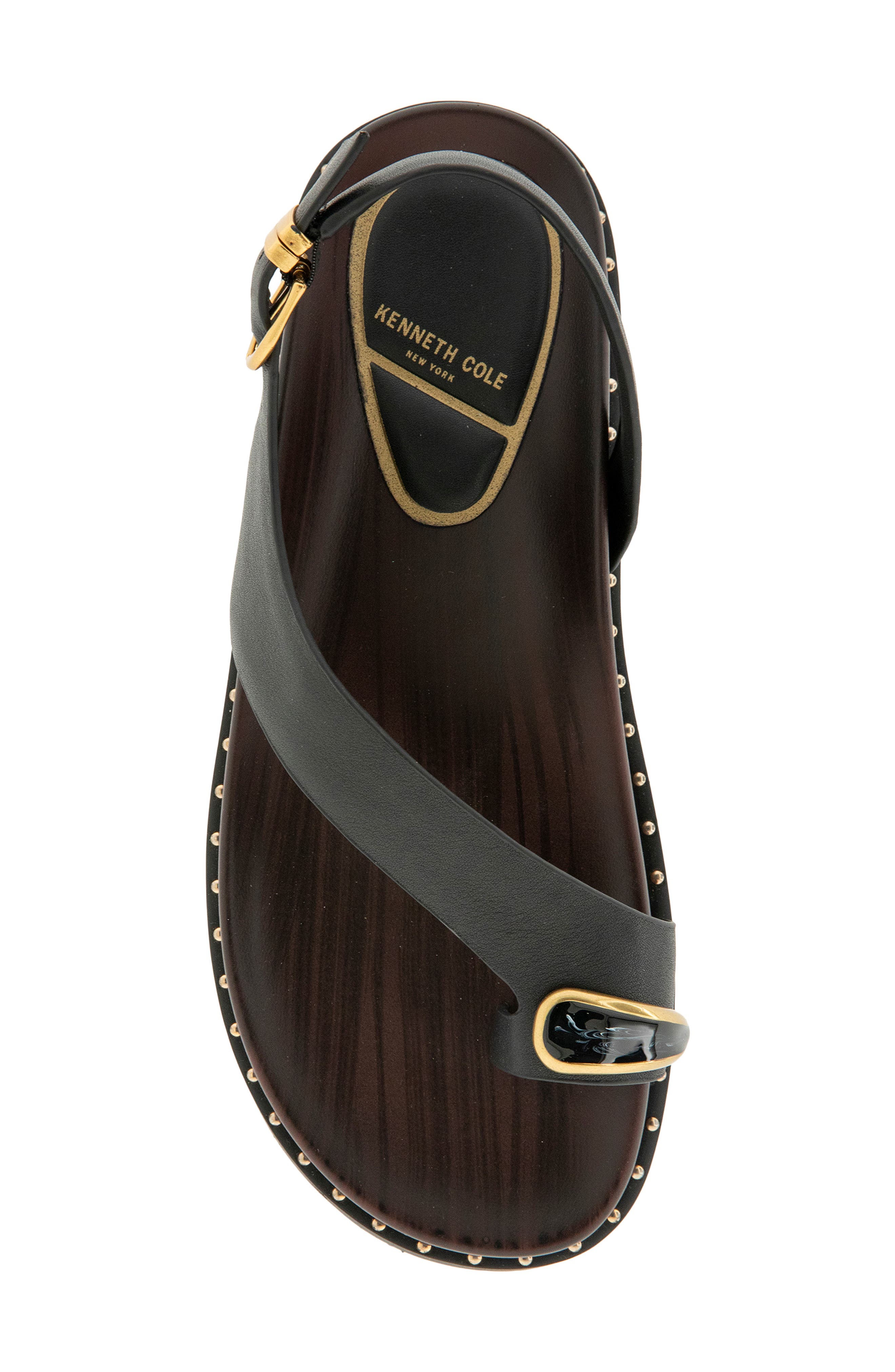 Kenneth Cole Dixon Sandal, Alternate, color, Black Leather