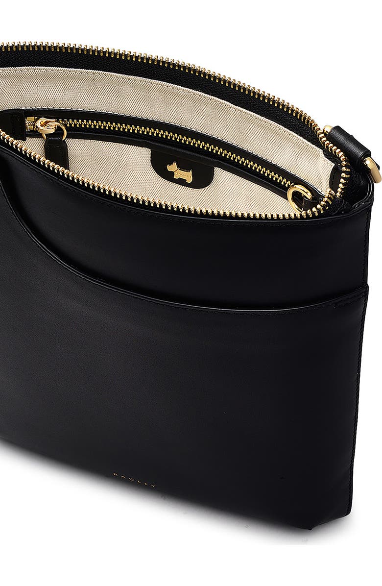 Radley Pockets Leather Crossbody Bag, Alternate, color, Black