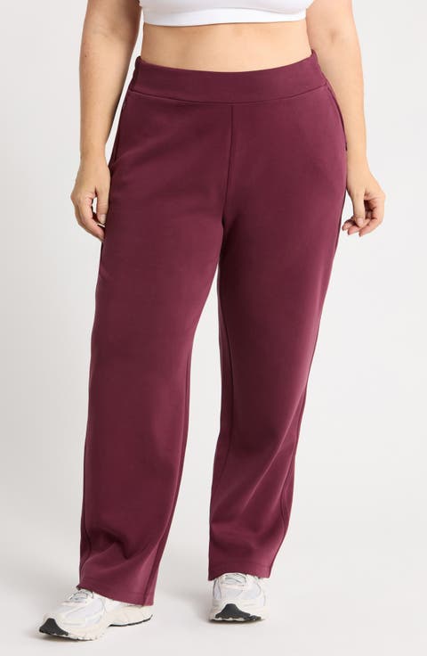 Cozy Luxe High Waist Straight Leg Pants