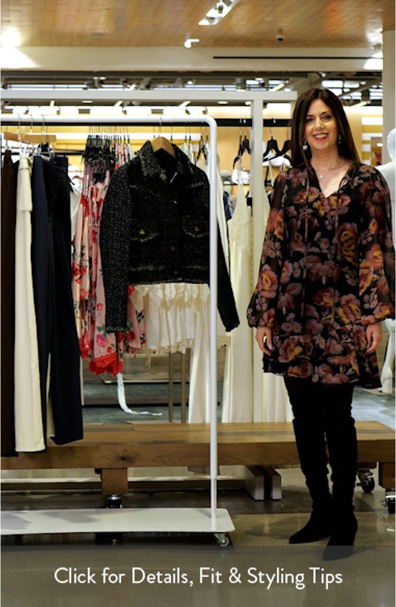 Zip Front Tweed Jacket, sales video thumbnail